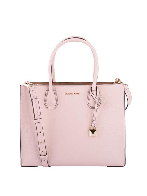 michael kors mercer large convertible tote soft pink|michael kors mercer gallery tote.